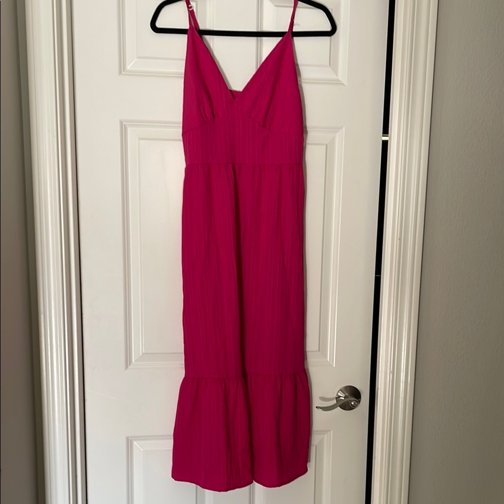 Vibrant Pink Sleeveless Dress